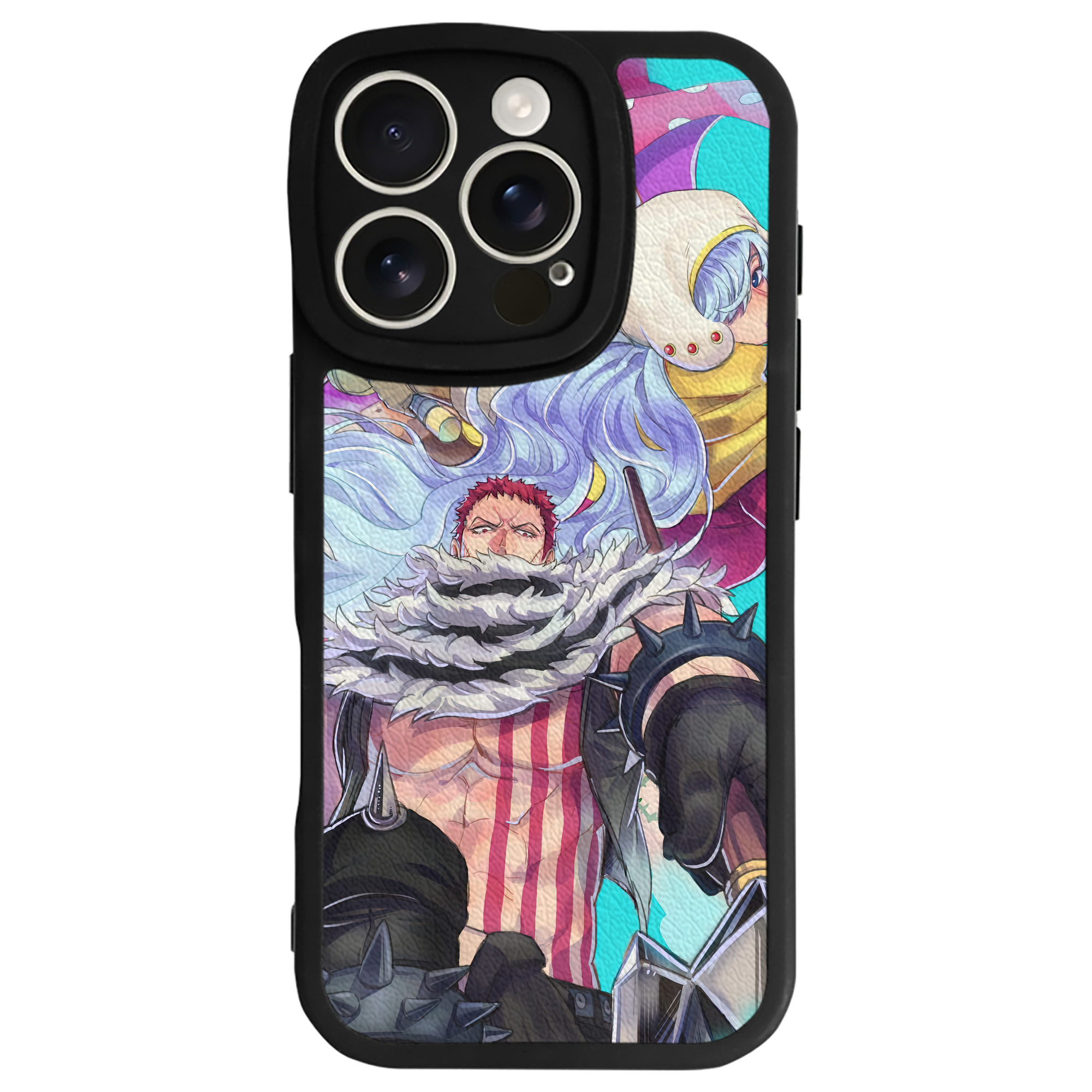 （画像用） ワンピース ONE PIECE 【iPhone 16シリーズ対応】シリコンスマホケース（レザー調） 材質：シリコン
